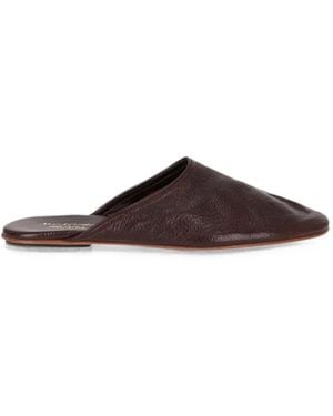 Todd Synder X Champion Grained Leather Mules - Brown