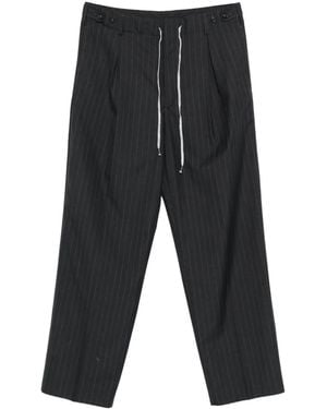 Maison Margiela Pinstriped Pants - Gray