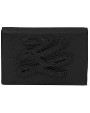 KARL LAGERFELD K/Autograph Bifold Cardholder - Black