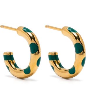 Aurelie Bidermann Positano Mini Hoops - Blue