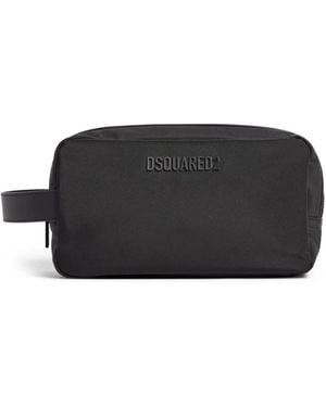DSquared² Neceser Con Parche Del Logo - Negro