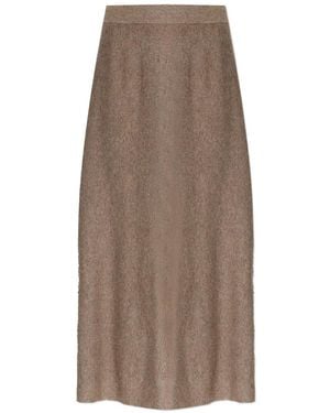 Lisa Yang High Waist Skirt - Brown