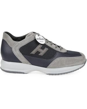 Hogan Interactive Logo-Detail Sneakers - Gray