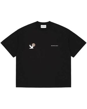 MKI Miyuki-Zoku Bird-Print T-Shirt - Black