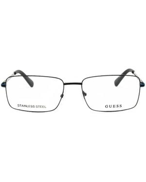 Guess Rectangle-Frame Glasses - White