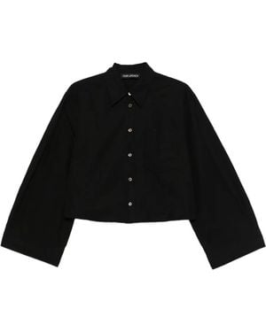 Our Legacy Wide-Sleeve Cotton Shirt - Black