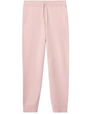 Burberry Pantalones De Chándal Con Diseño Equestrian Knight - Rosa
