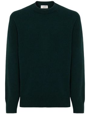 Laneus Crew-Neck Knitted Sweater - Green