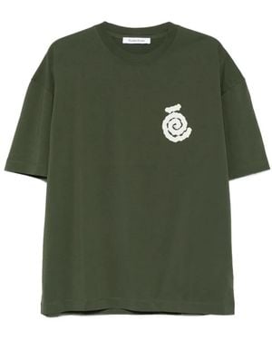 Etudes Studio T-Shirt À Imprimé Spirale - Green