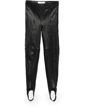 IRO Pantalon Abasto À Détails De Sous-Pieds - Black