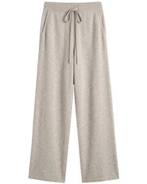 Chinti & Parker Wide-Leg Cashmere Trousers - White