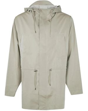 Rains Hooded Raincoat - Grey