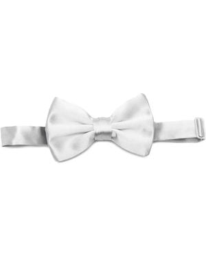 Giorgio Armani Silk Bow Tie - White