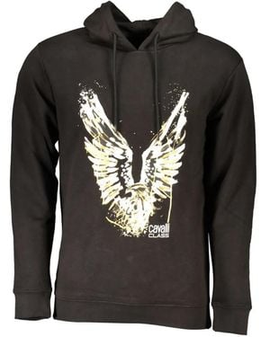 Roberto Cavalli Eagle-Print Hoodie - Black