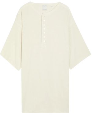 Calvin Klein Sudadera Christopher Con Solapa Con Botones - Blanco