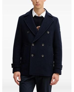 Hackett Chaquetón con doble botonadura - Azul