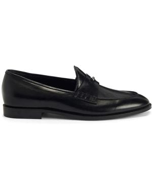 Giuseppe Zanotti Archiel Penny-Slot Leather Loafers - Black
