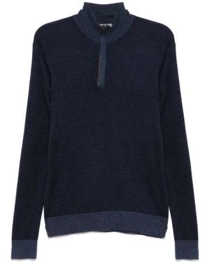 N.Peal Cashmere Regent Birdeye Cardigan - Blue