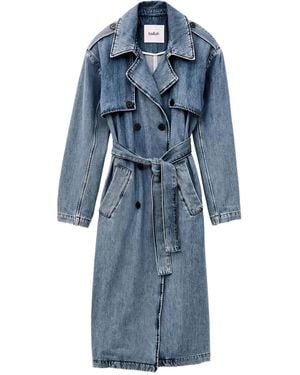 Ba&sh Tresca Belted Double-Breasted Coat - Blue