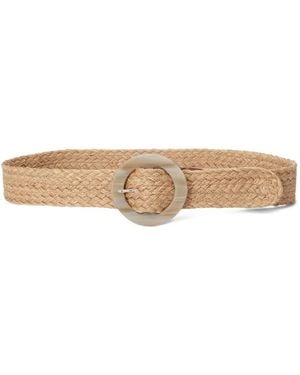 Ralph Lauren Ceinture À Boucle Ronde - White