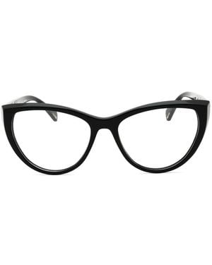 Police Cat-Eye Glasses - Black