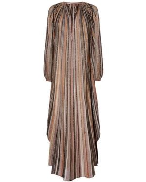 Missoni Striped Embellished Maxi Dress - Natural