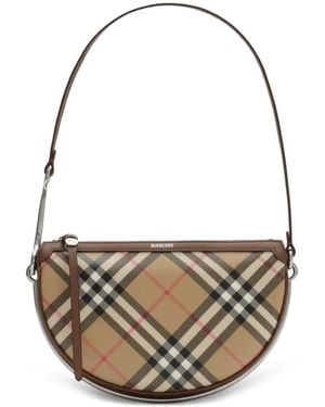 Burberry Bolso Saddle Bridle Pequeño - Blanco