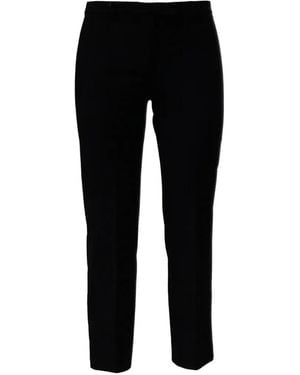 Max Mara Umanita Pressed-Crease Slim-Fit Pants - Black