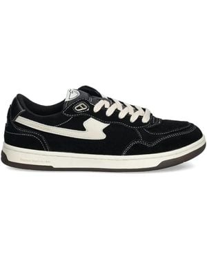 Stepney Workers Club Sneakers aus Wildleder - Schwarz