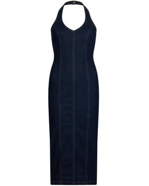 Liu Jo Denim Midi Dress - Blue