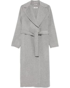 Max Mara Mantel Van Kasjmiermix - Grijs