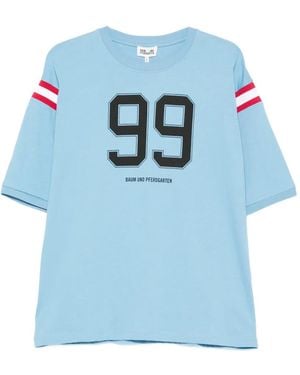 Baum und Pferdgarten Short-Sleeve Graphic T-Shirt - Blue