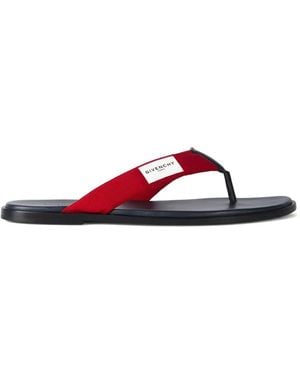 Givenchy Tanga Bay En Grosgrain Y Piel - Rojo