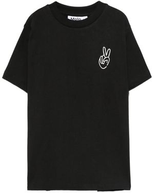Molo ピースサイン Tシャツ - ブラック