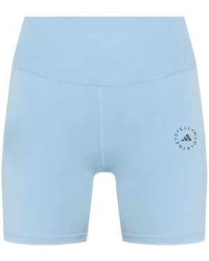 adidas By Stella McCartney Logo-Detail Shorts - Blue