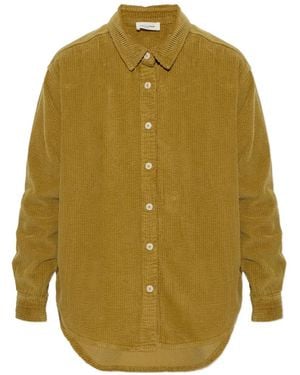 American Vintage Chemise Padow En Velours Côtelé - Jaune