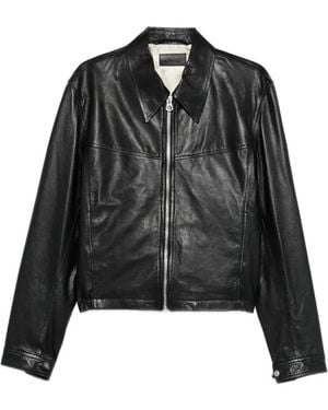 Lemaire Collared Zip-Fastening Jacket - Black