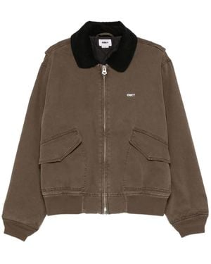 Obey Chaqueta Cwu con cuello de pana - Marrón
