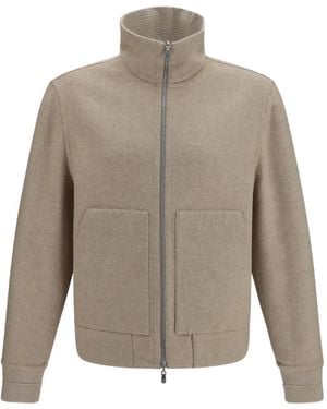 Brunello Cucinelli Double-Face Cashmere Jacket - Gray