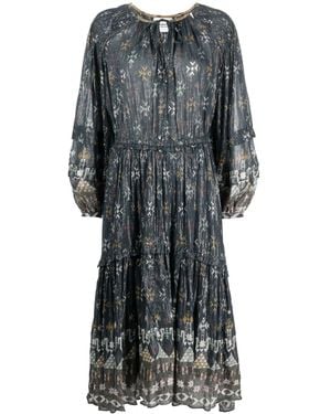 Isabel Marant Celina Graphic-Print Dress in Pink | Lyst