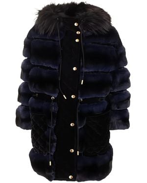 Fendi Gewatteerde Bontjas - Zwart