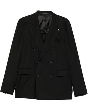 Tagliatore Double-Breasted Suit - Black