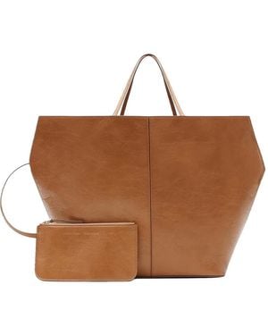 Francesco Biasia Winona 4Ever Leather Tote Bag - Brown