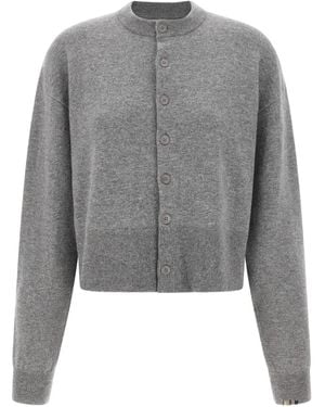 Extreme Cashmere N°170 Chou Button Crew-Neck Cardigan - Gray