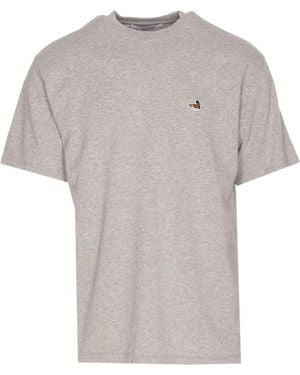 Edmmond Studios Patch-Logo Crew-Neck T-Shirt - Grey