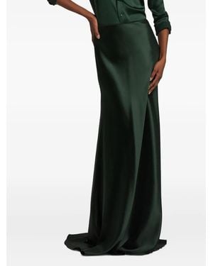 Ralph Lauren Satin Maxi Skirt - Black