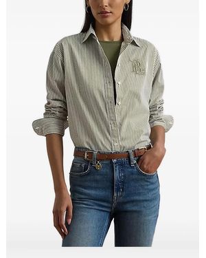 Ralph Lauren ストライプ シャツ - ブルー