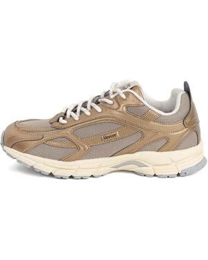 Mercer The Re-Run Mesh-Panel Trainers - Natural