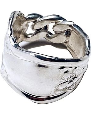 Martine Ali Cable-Link Ring - Gray