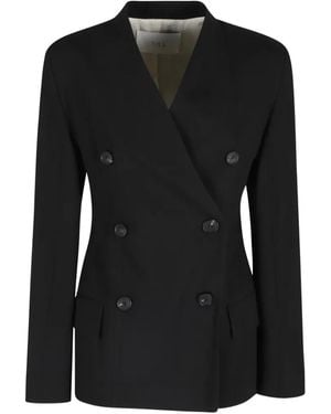 Tela Cles Double-Breasted Blazer - Black